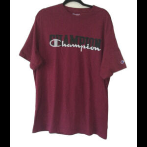 Champion T-Shirt Men’s Size XL Color Burgandy Red Graphic Tee